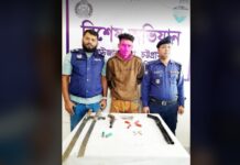 রাউজানে অস্ত্র-গুলি ও ইয়াবা সহ চিহ্নিত সন্ত্রাসী আটক