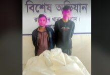 রাউজানে ৬০ লিটার চোলাই মদসহ ২ ব্যবসায়ী আটক