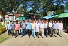 ওসমান হাদীর উপর হামলার প্রতিবাদে কাপ্তাইয়ে বিএনপির বিক্ষোভ মিছিল