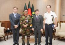 সেনাপ্রধানের সঙ্গে ফ্রান্সের রাষ্ট্রদূতের সৌজন্য সাক্ষাৎ