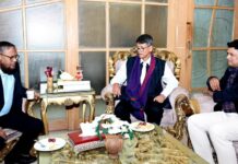 চবি উপাচার্যের সঙ্গে পিএসসি সদস্য মো. মুনির হোসেনের এর সৌজন্য সাক্ষাৎ