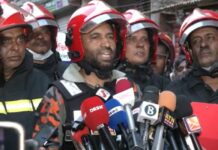 ১১ ঘণ্টার পর জাবালে নূর টাওয়ারের আগুন নিয়ন্ত্রণে