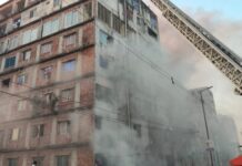 কেরানীগঞ্জে ১২ তলা ভবনে আগুন, নিয়ন্ত্রণে ১২ ইউনিট