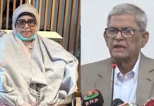 বেগম খালেদা জিয়াকে দেখতে এভারকেয়ারে মির্জা ফখরুল