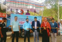 কাপ্তাইয়ে ভোটার উদ্বুদ্ধকরণ ও জনসচেতনতায় ট্রাকযোগে সংগীতানুষ্ঠান