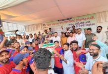 আন্ত থানা ক্রিকেট টুর্নামেন্টের ফাইনাল সম্পন্ন