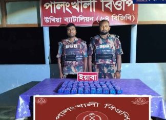 উখিয়ায় বিজিবির অভিযানে এক লাখ পিস ইয়াবা উদ্ধার