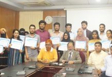 সিভাসু’তে স্নাতকোত্তর শিক্ষার্থীদের জন্য ‘ল্যাবরেটরি সেফটি’ বিষয়ক দিনব্যাপী প্রশিক্ষণ কর্মশালা