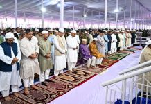 জাতীয় ঈদগাহে ঈদুল আজহার প্রধান জামাত অনুষ্ঠিত