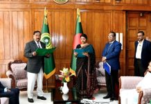 শপথ নিলেন সংরক্ষিত নারী আসনের এমপি নুসরাত তাবাসসুম