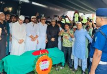 রাষ্ট্রীয় মর্যাদায় বীর মুক্তিযোদ্ধা ইঞ্জিনিয়ার মোশাররফের দাফন সম্পন্ন