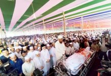 প্রবীণ রাজনিতিক, বীর মুক্তিযোদ্ধা ইঞ্জিনিয়ার মোশাররফ হোসেনের জানাজা সম্পন্ন