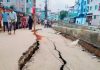 রসুলবাগ আবাসিক এলাকার রাস্তায় ফাটল