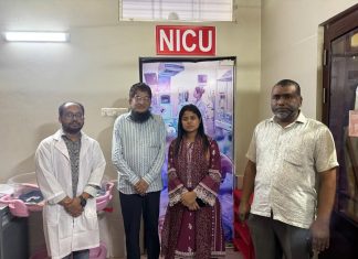 মিরসরাইয়ে উদ্ধার হওয়া নবজাতক ‘ইউএনও’র উদ্যোগে চমেকে ভর্তি