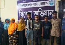 জোরারগঞ্জ থানার বিশেষ অভিযানে ১৯৬০ পিস ইয়াবাসহ ৭ জন গ্রেপ্তার