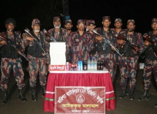 বাঘাইছড়িতে বিজিবির অভিযানে বিপুল চোরাচালান সামগ্রী জব্দ