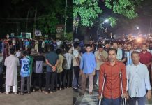 চবিতে ছাত্রদল-ছাত্রশিবিরের পাল্টাপাল্টি বিক্ষোভ