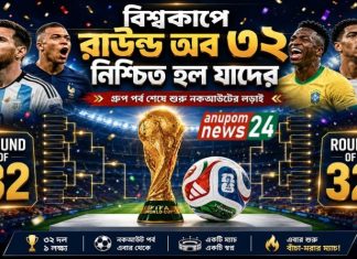 চূড়ান্ত হলো নকআউটের ৩২ দল, দেখে নিন, কে কার প্রতিপক্ষ