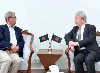 সচিবালয়ে মির্জা ফখরুল ইসলাম আলমগীরের সঙ্গে সৌজন্য সাক্ষাৎ করেন জাইকার প্রেসিডেন্ট ড. তানাকা আকিহিকো